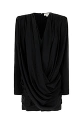 Black acetate blend dress -  | High Quality Luxury Handbag Shop