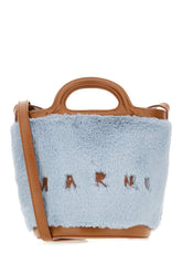 Powder blue eco fur handbag -  | High Quality Luxury Handbag Shop