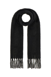 Black wool blend scarf -  | High Quality Luxury Handbag Shop