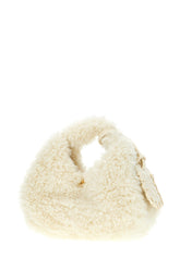 Ivory eco fur handbag -  | High Quality Luxury Handbag Shop