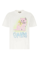 T-shirt in cotone bianco -  | High Quality Luxury Handbag Shop
