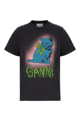 T-shirt in cotone ardesia -  | High Quality Luxury Handbag Shop