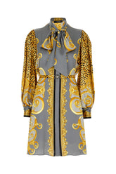 Printed silk dress -  | High Quality Luxury Handbag Shop