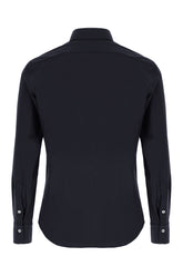 Camicia in nylon stretch blu notte -  | High Quality Luxury Handbag Shop