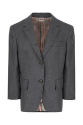 Grey wool blazer -  | High Quality Luxury Handbag Shop