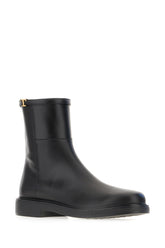 Black leather ankle boots -  | High Quality Luxury Handbag Shop