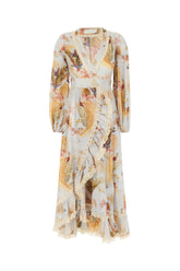 Printed cotton Ascension Frill dress -  | High Quality Luxury Handbag Shop