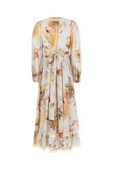 Printed cotton Ascension Frill dress -  | High Quality Luxury Handbag Shop