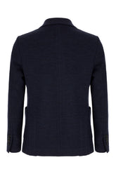 Midnight blue wool blend blazer -  | High Quality Luxury Handbag Shop
