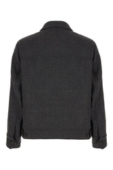 Charcoal wool jacket -  | High Quality Luxury Handbag Shop