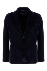 Midnight blue velvet blazer -  | High Quality Luxury Handbag Shop