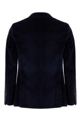 Midnight blue velvet blazer -  | High Quality Luxury Handbag Shop