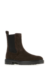 Dark brown suede ankle boots -  | High Quality Luxury Handbag Shop