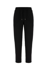 Black stretch cotton blend joggers -  | High Quality Luxury Handbag Shop
