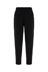 Black stretch cotton blend joggers -  | High Quality Luxury Handbag Shop