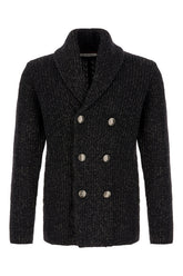 Embroidered wool blend cardigan -  | High Quality Luxury Handbag Shop