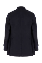 Navy blue wool coat -  | High Quality Luxury Handbag Shop