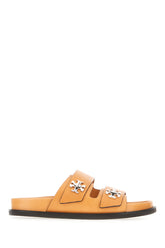 Sandali Slider in pelle caramello -  | High Quality Luxury Handbag Shop