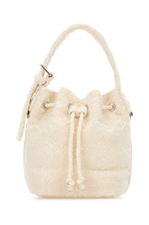 Ivory terry fabric bucket bag -  | High Quality Luxury Handbag Shop