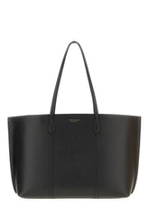 Black leather shopping bag -  | High Quality Luxury Handbag Shop