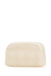 Ivory fabric clutch -  | High Quality Luxury Handbag Shop