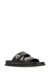Sandali Slider in pelle nera -  | High Quality Luxury Handbag Shop