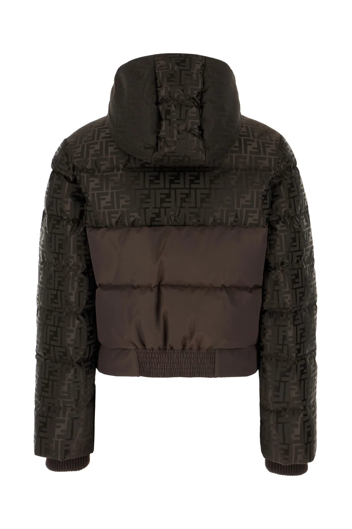 Chocolate cotton blend down jacket -  | High Quality Luxury Handbag Shop