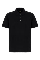 Black piquet polo shirt -  | High Quality Luxury Handbag Shop