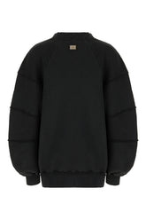 Black cotton sweatshirt -  | High Quality Luxury Handbag Shop