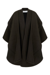 Chocolate wool blend coat -  | High Quality Luxury Handbag Shop