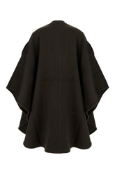 Chocolate wool blend coat -  | High Quality Luxury Handbag Shop