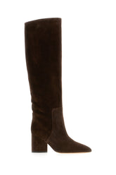 Chocolate suede Anja boots -  | High Quality Luxury Handbag Shop