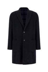 Midnight blue wool blend coat -  | High Quality Luxury Handbag Shop
