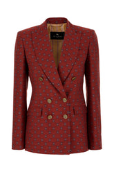Embroidered wool blend blazer -  | High Quality Luxury Handbag Shop
