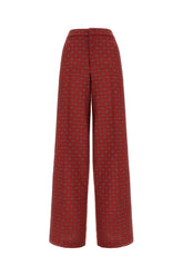 Embroidered wool blend pants -  | High Quality Luxury Handbag Shop