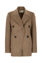 Cappuccino stretch wool coat -  | High Quality Luxury Handbag Shop