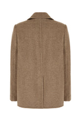 Cappuccino stretch wool coat -  | High Quality Luxury Handbag Shop