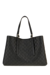 Black leather shopping bag -  | High Quality Luxury Handbag Shop