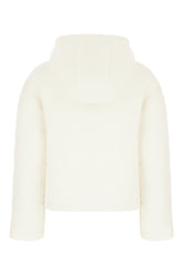 White wool blend padded jacket -  | High Quality Luxury Handbag Shop