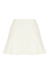 Mini gonna in misto lana avorio -  | High Quality Luxury Handbag Shop