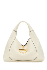 Ivory leather large Softbit shoulder bag -  | High Quality Luxury Handbag Shop