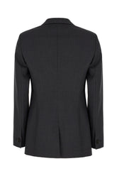 Charcoal wool blazer -  | High Quality Luxury Handbag Shop
