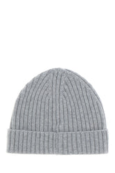Grey cashmere beanie hat -  | High Quality Luxury Handbag Shop