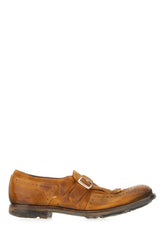 Caramel suede Shanghai W monk strap shoes -  | High Quality Luxury Handbag Shop