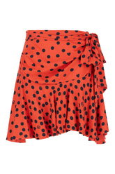 Printed viscose mini skirt -  | High Quality Luxury Handbag Shop