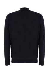 Midnight blue wool blend sweater -  | High Quality Luxury Handbag Shop