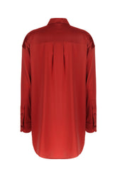 Red stretch silk stretch shirt -  | High Quality Luxury Handbag Shop