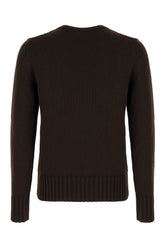 Dark brown wool sweater -  | High Quality Luxury Handbag Shop