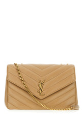 Beige nappa leather large Loulou shoulder bag -  | High Quality Luxury Handbag Shop