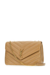 Beige nappa leather large Loulou shoulder bag -  | High Quality Luxury Handbag Shop